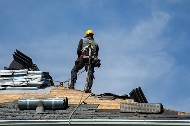 Professional Roof Replacement technician working in Albion, IN
